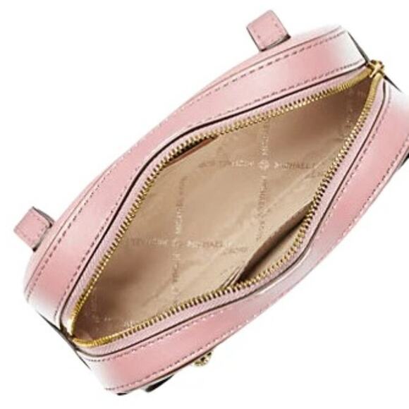 Michael Kors Jet Set Belt Bag Pink Leather Coquette Balletcore Minimalist Travel - Picture 10 of 10